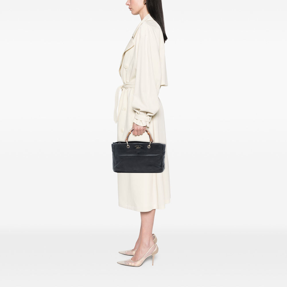 Pre-Loved Gucci Medium Calfskin Bamboo Shopper Satchel - Picture 7 of 7